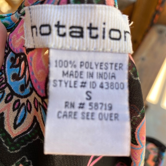 NWT NOTATIONS blouse size S - Picture 9 of 10